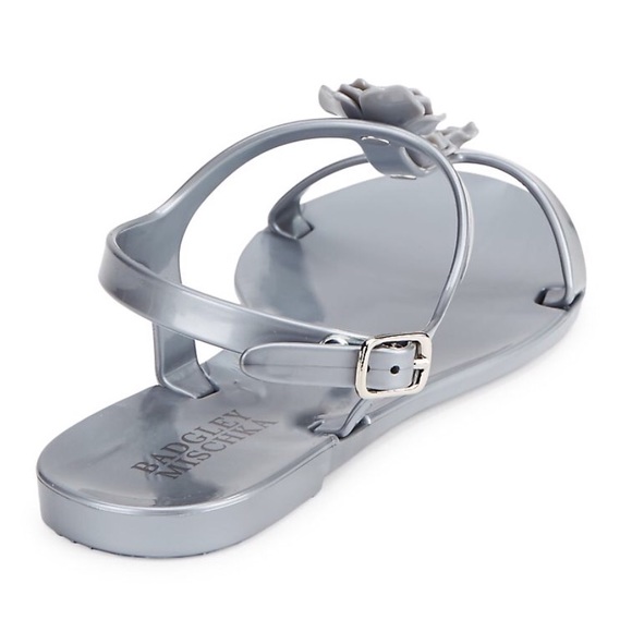 Badgley Mischka Bahama Platinum Sandals - Picture 3 of 6